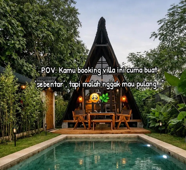 Villa Verde The Garden Sleman Dengan Konsep Rumah Kayu Cantik
