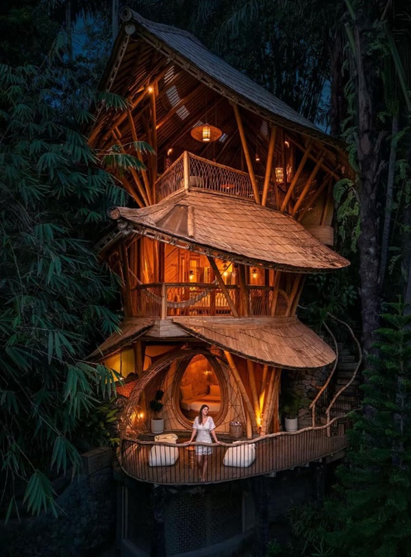 Villa Aurahouse Bali Pesona Hotel Bambu 3 Lantai