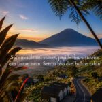 Villa Cabin Athenea Dieng View Pagi Sunrise Dan Sore Sunset Dari Balkon Kabin